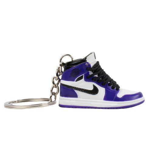 AJ1 Court Purple Mini Sneaker Keychain - Aussie Sneaker Plug
