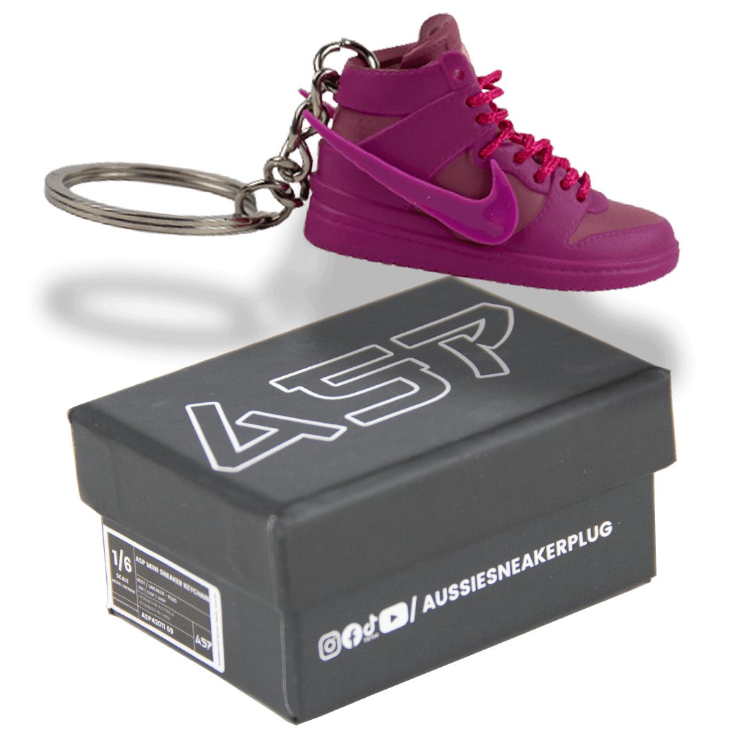 AMBUSH Active Fuchsia Dunk High Mini Sneaker Keychain - Aussie Sneaker Plug