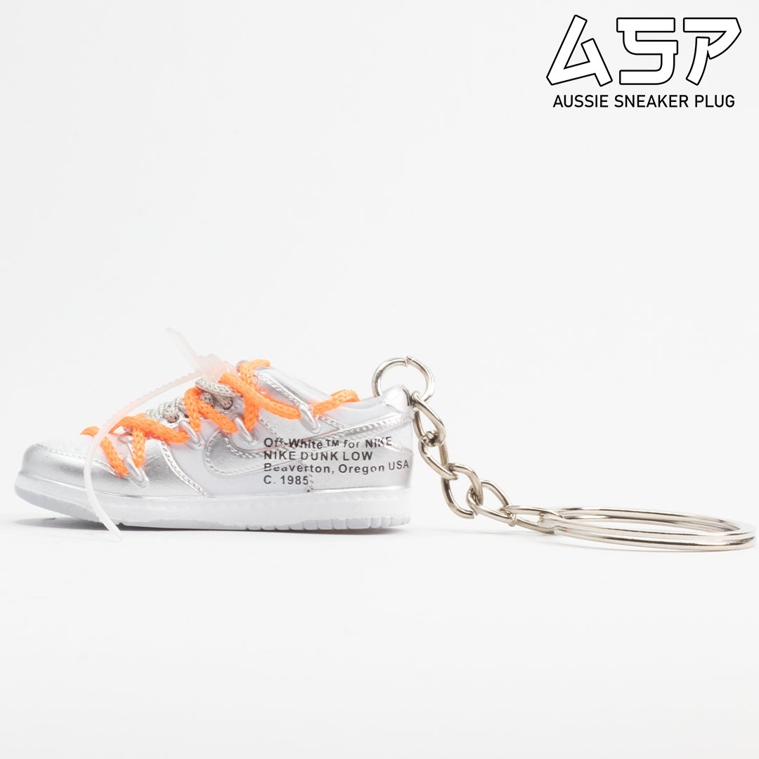 OW Dunk Low Mini Sneaker Keychain - Aussie Sneaker Plug