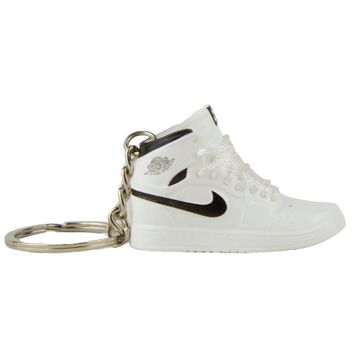 AJ1 White/Black Mini Sneaker Keychain - Aussie Sneaker Plug