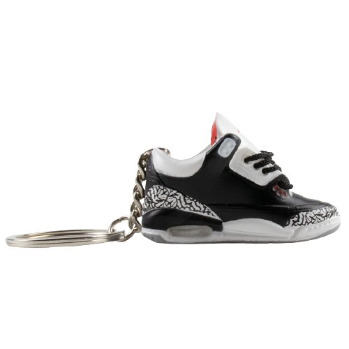 AJ3 Black Cement Mini Sneaker Keychain - Aussie Sneaker Plug