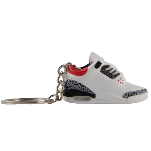 AJ3 Fire Red Mini Sneaker Keychain - Aussie Sneaker Plug