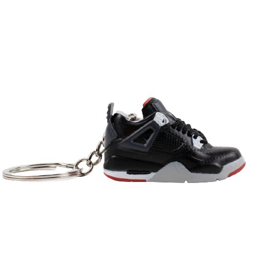 AJ4 'BRED' Mini Sneaker Keychain - Aussie Sneaker Plug
