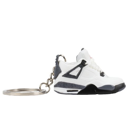 AJ4 White Cement Mini Sneaker Keychain - Aussie Sneaker Plug
