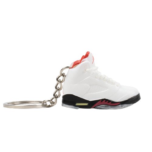 AJ5 Fire Red Mini Sneaker Keychain - Aussie Sneaker Plug