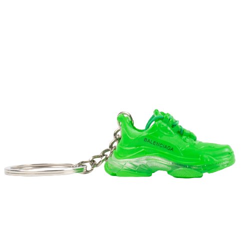 Balenciaga Triple S Neon Green Mini Sneaker Keychain - Aussie Sneaker Plug