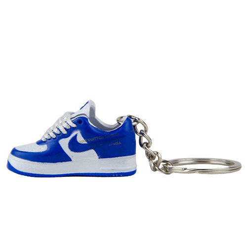 LV AF1 Marina Blue Mini Sneaker Keychain - Aussie Sneaker Plug