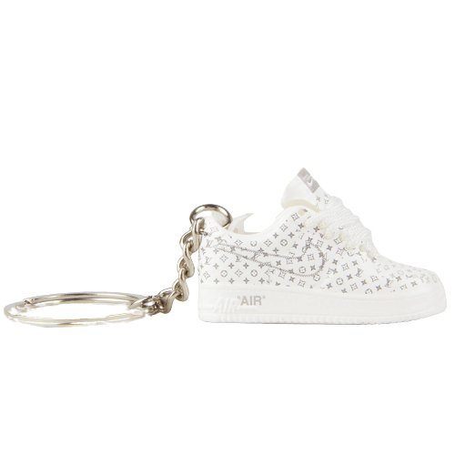 LV AF1 Whiteout Mini Sneaker Keychain