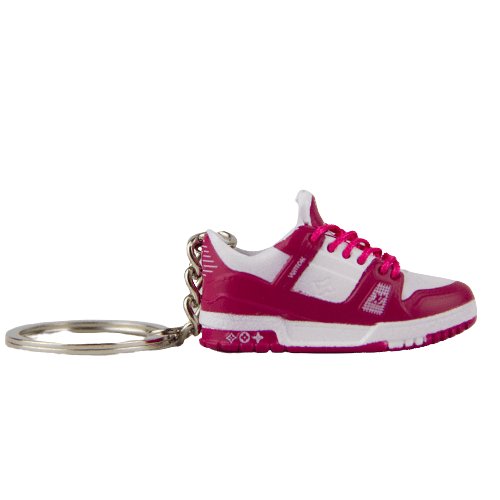 LV Trainer Berry Bloom Mini Sneaker Keychain - Aussie Sneaker Plug