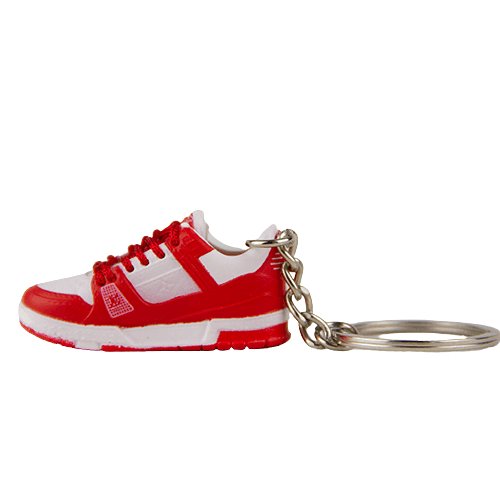 LV Trainer Radiant Red Mini Sneaker Keychain - Aussie Sneaker Plug