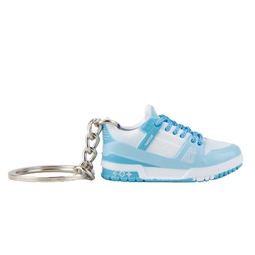 LV Trainer University Blue Mini Sneaker Keychain - Aussie Sneaker Plug
