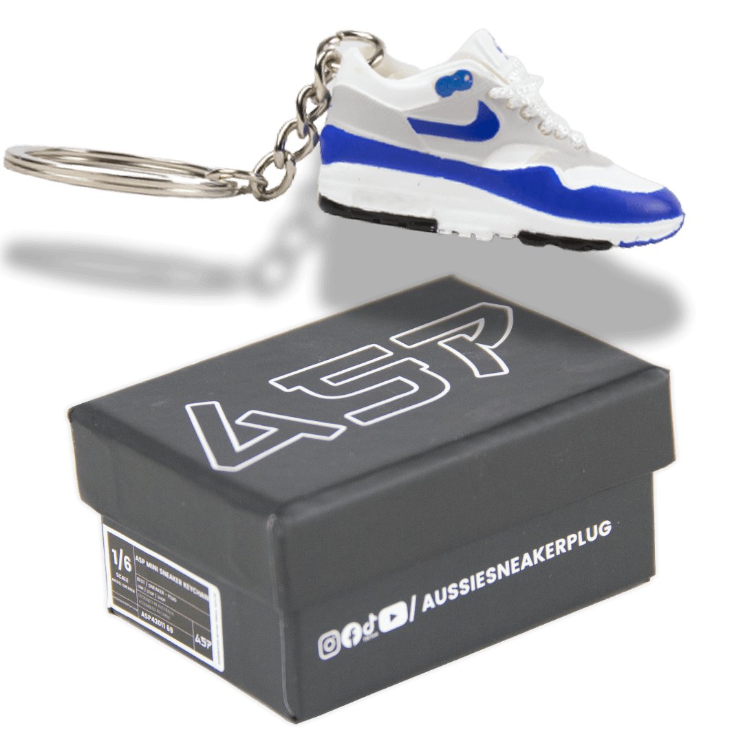 Air Max 90 Solar Blue Mini Sneaker Keychain - Aussie Sneaker Plug