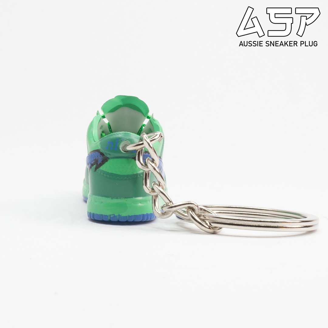 Grateful Dead Dunk Low Green Mini Sneaker Keychain - Aussie Sneaker Plug