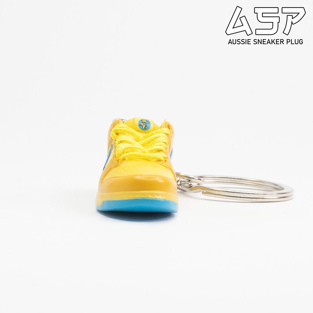 Grateful Dead Dunk Low Yellow Mini Sneaker Keychain - Aussie Sneaker Plug