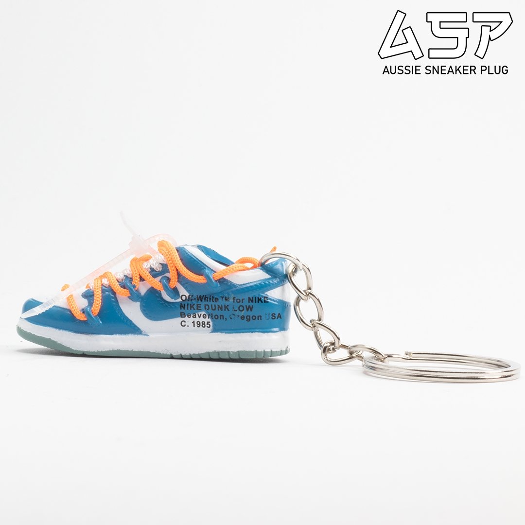 FL OW Dunk Low Mini Sneaker Keychain - Aussie Sneaker Plug