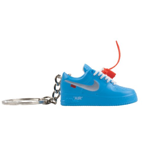 OW AF1 MCA Uni Blue Mini Sneaker Keychain - Aussie Sneaker Plug