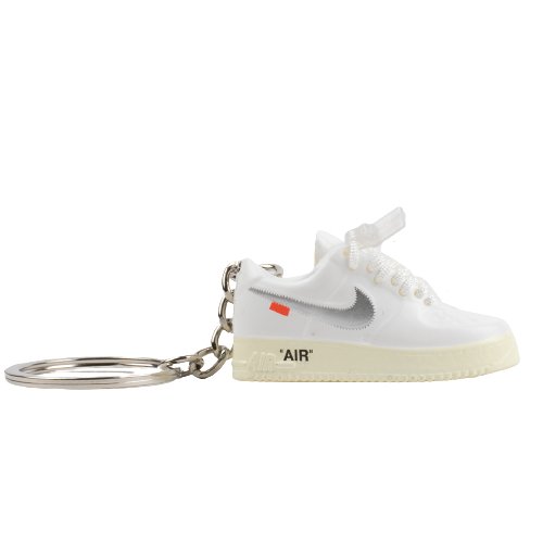 OW AF1 White Complexcon Mini Sneaker Keychain - Aussie Sneaker Plug