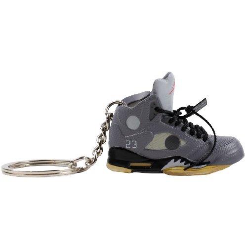 OW BLACK AJ5 Mini Sneaker Keychain - Aussie Sneaker Plug