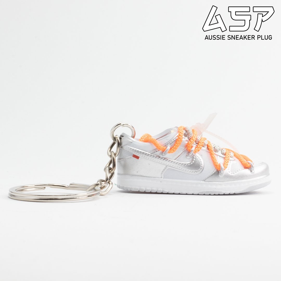 OW Dunk Low Mini Sneaker Keychain - Aussie Sneaker Plug