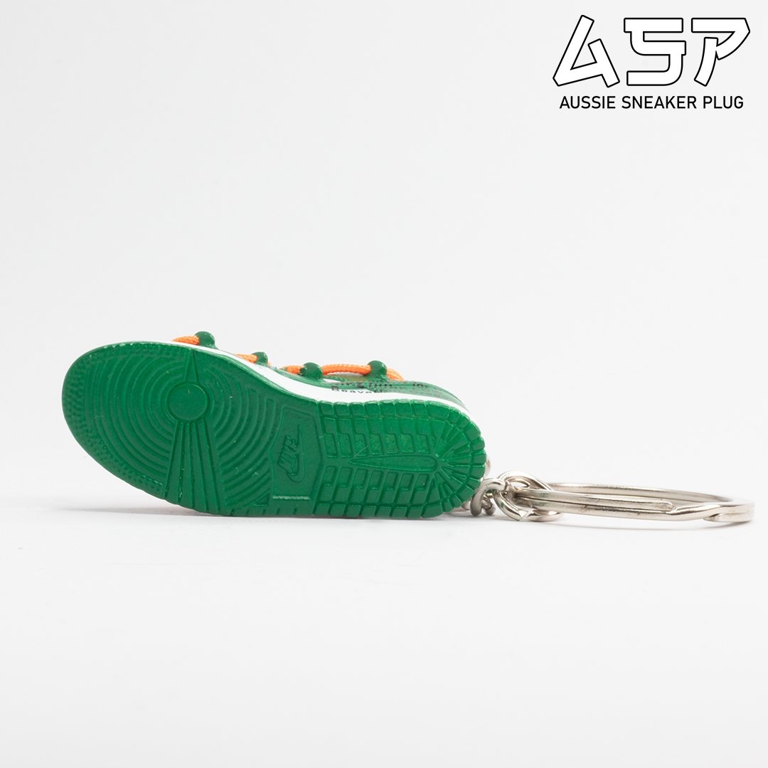 OW Pine Green Dunk Low Mini Sneaker Keychain - Aussie Sneaker Plug