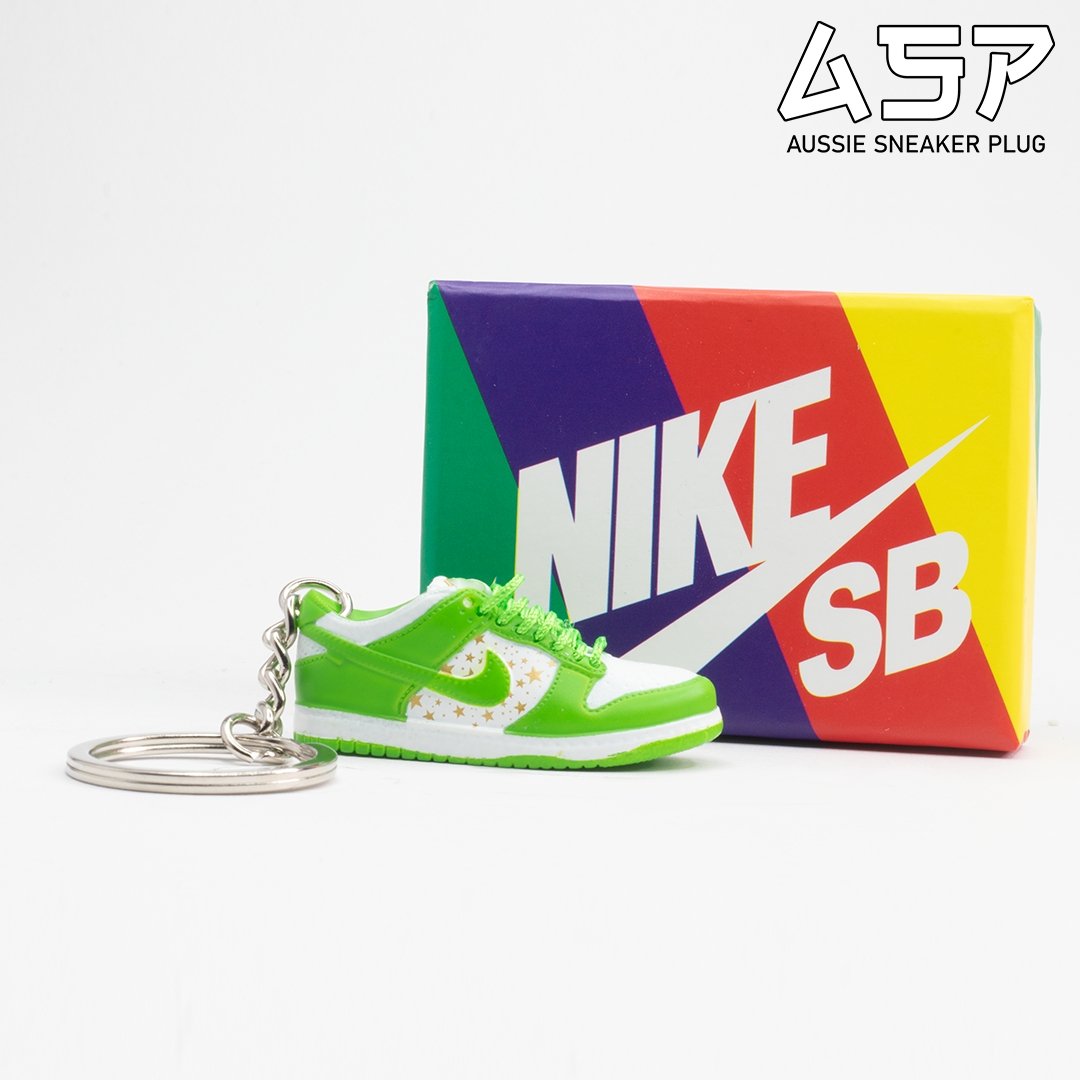 Sup Dunk Low Mean Green Mini Sneaker Keychain - Aussie Sneaker Plug