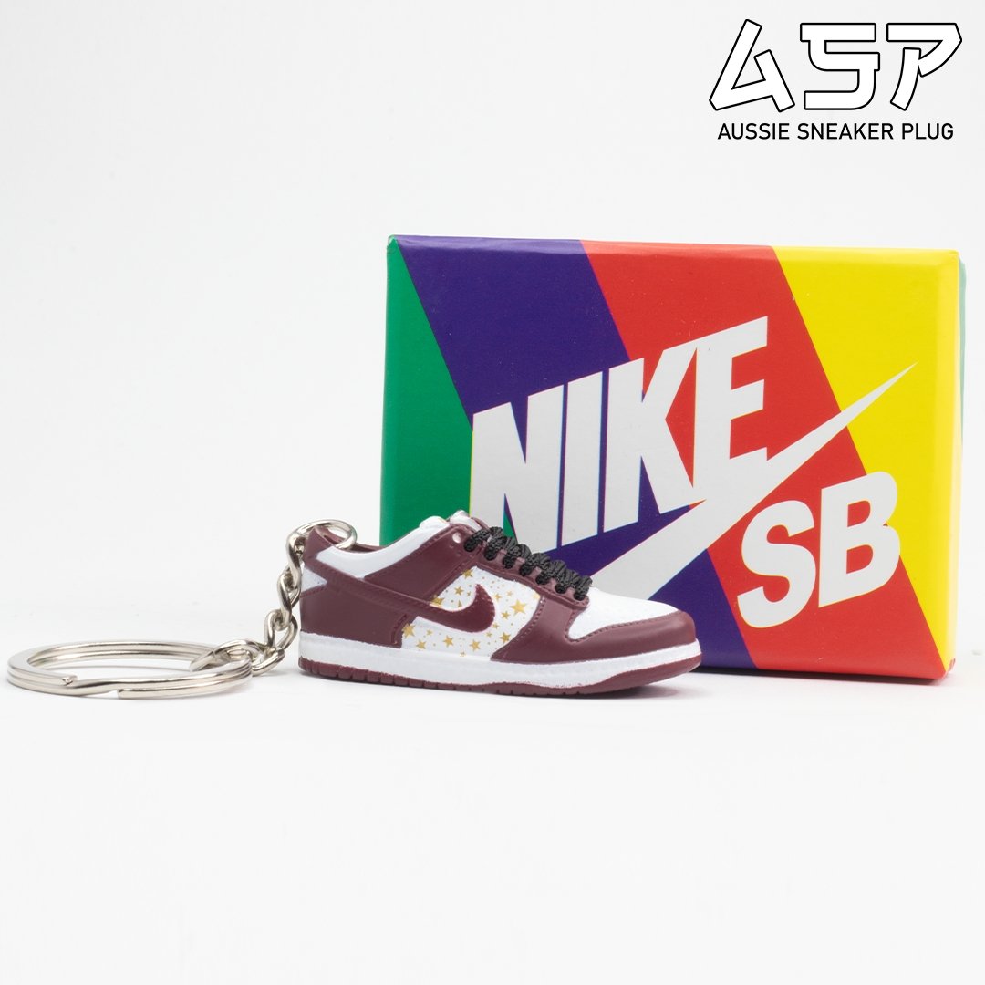 Sup Stars Barkroot Brown Dunk Low Mini Sneaker Keychain - Aussie Sneaker Plug