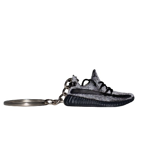YEEZY 350 Static Black (Reflective) Mini Sneaker Keychain - Aussie Sneaker Plug