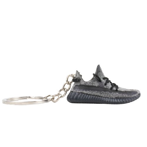YEEZY 350 Static Black (Reflective) Mini Sneaker Keychain - Aussie Sneaker Plug