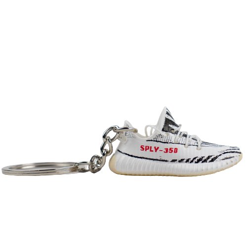 YEEZY 350 Zebra Mini Sneaker Keychain - Aussie Sneaker Plug